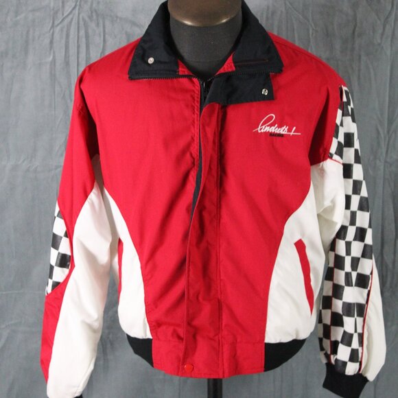 Vintage Racing Jacket - Andretti Racing Race Car Graphic - Men's Medium - Picture 1 of 10